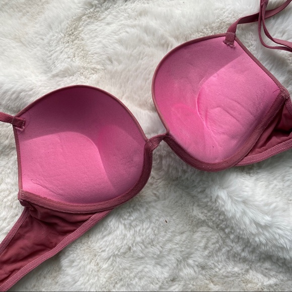 VS PINK Wear Everywhere Dusty Pink Push Up Bra - Picture 3 of 5